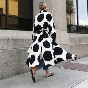 ジャケット Oversized Long Polka Dot Down Coat Zara | Jackets & Coats | Nwt Zara Oversized Polka Dot Trench